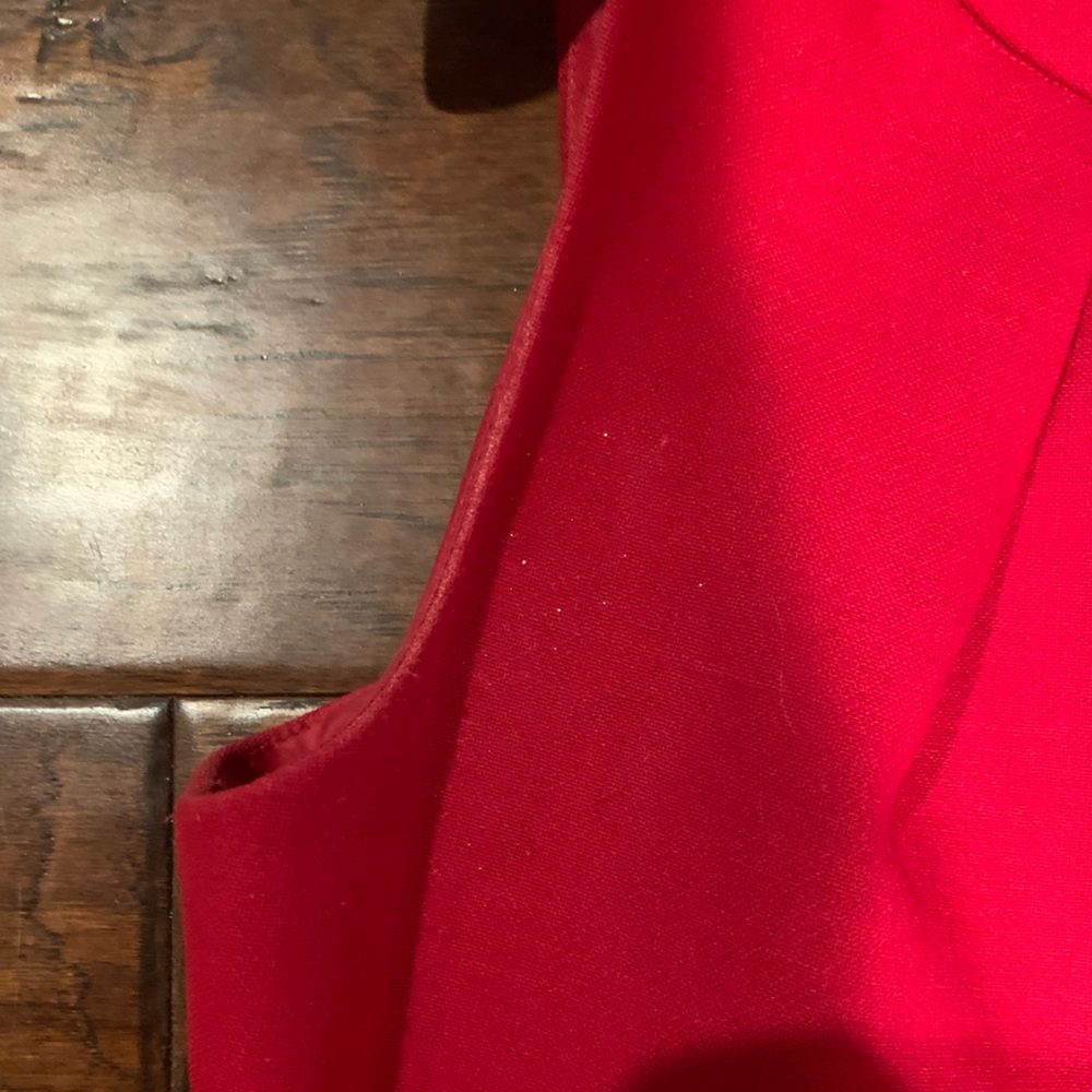 EUC Talbots Red Wool Blend Suit Set 10/12 - Picture 7 of 9